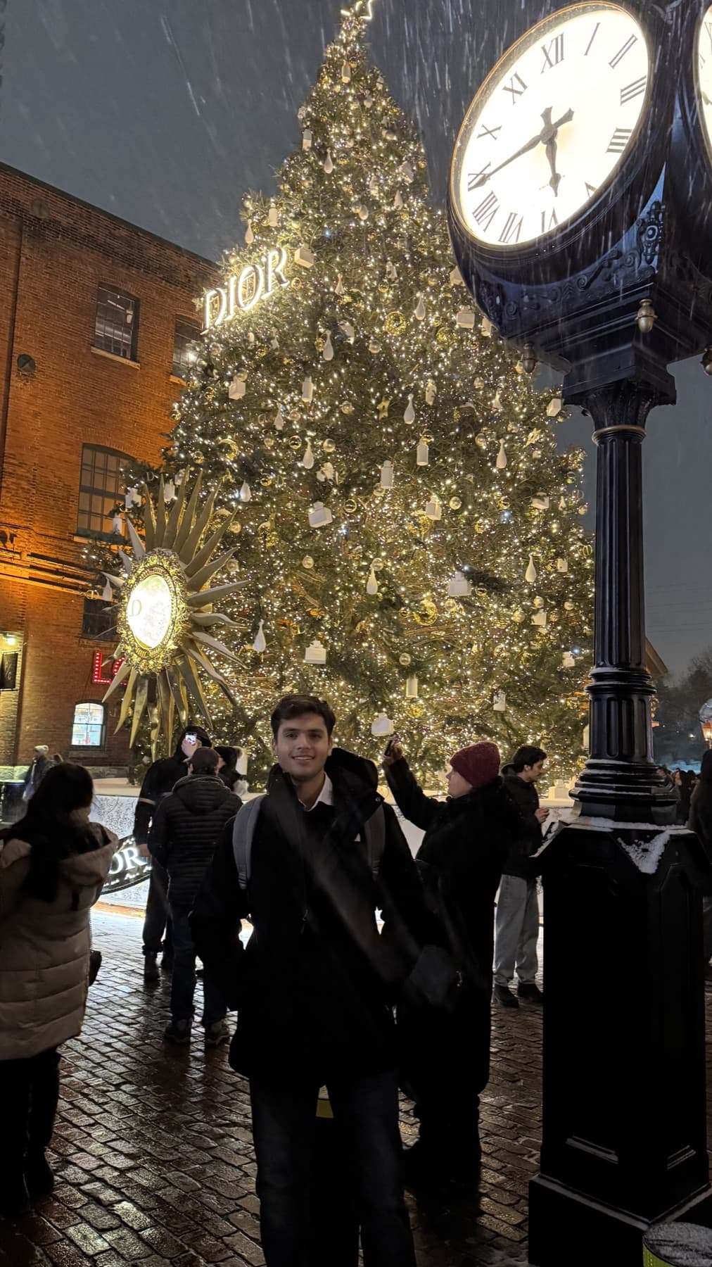 Manan in Toronto during the winter